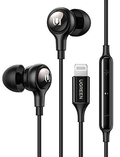 New Arrival UGREEN HiTune Lightning Headphones MFi Certified In Ear Headphones with Lightning Plug