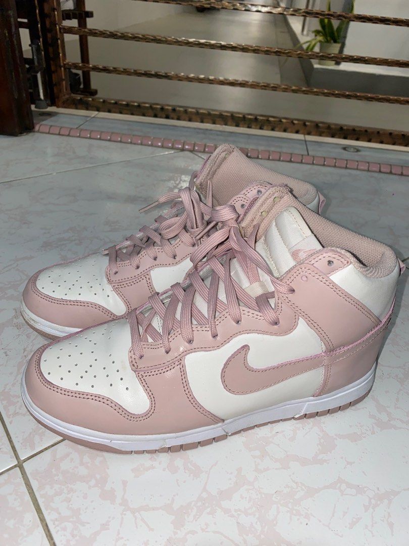 NIKE DUNKS HIGH SHOES PINK OXFORD LIGHT PINK
