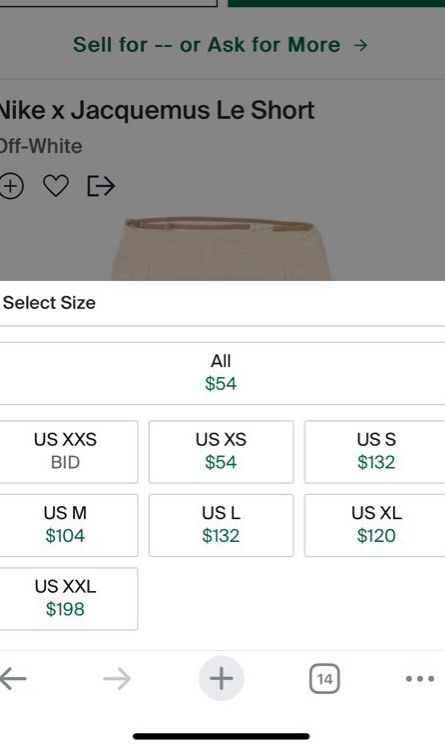 NIKE x JACQUEMUS Le Short biker shorts (Category: Shorts) located in Makati City. Submitted by ilyesp (Listing ID 1265730637, Image 3). Description: brand new with tags purchased the wrong item being sold on stockx for ₱7k+ LAST PRICE💓 .