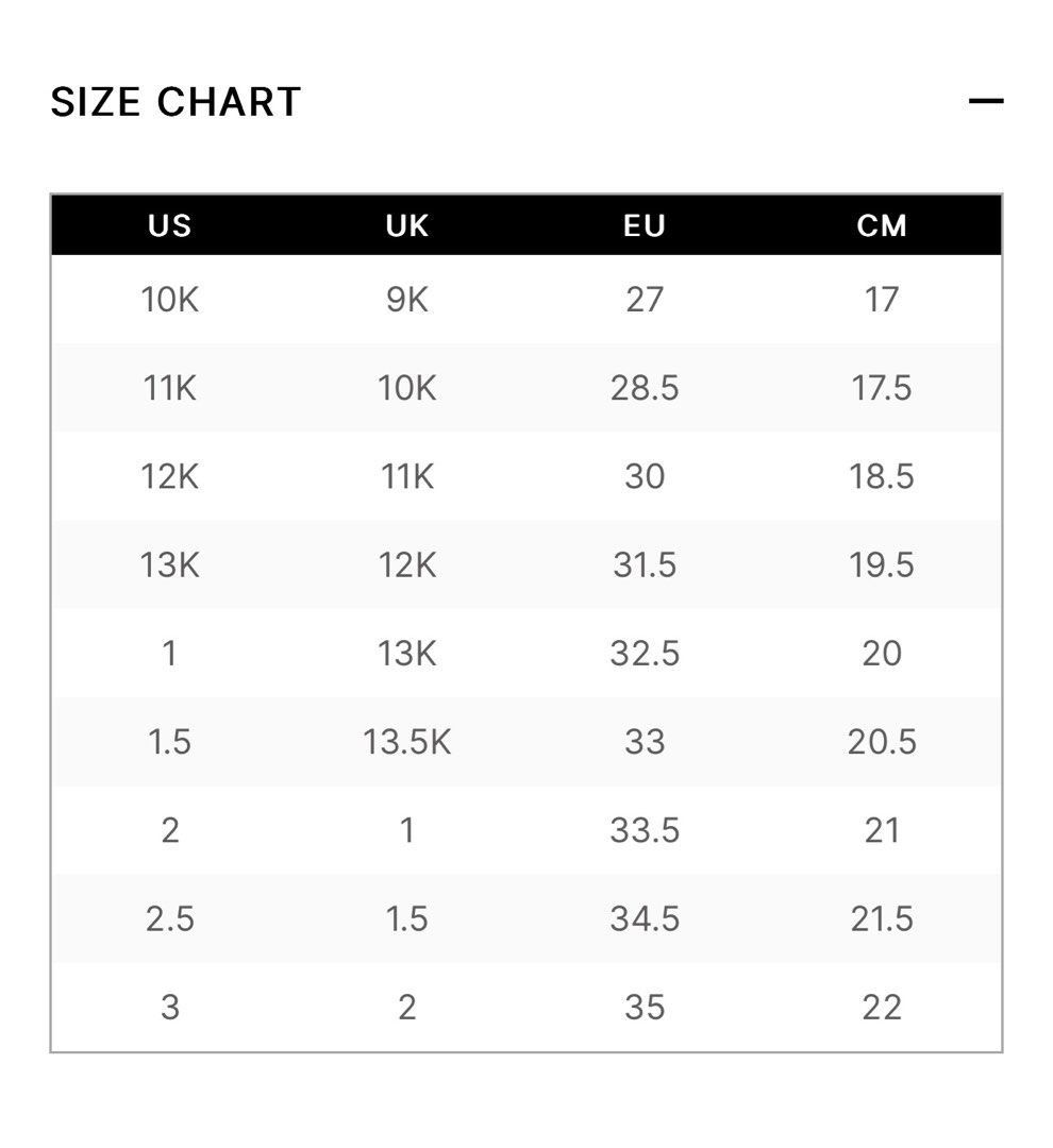 Children size hotsell us