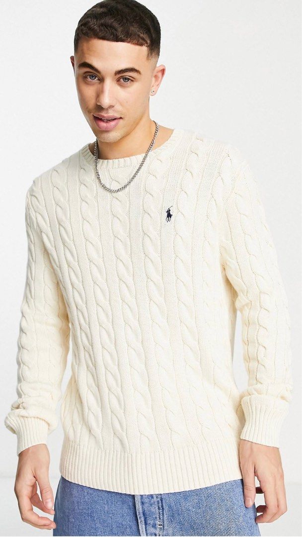 Polo cream sweater store