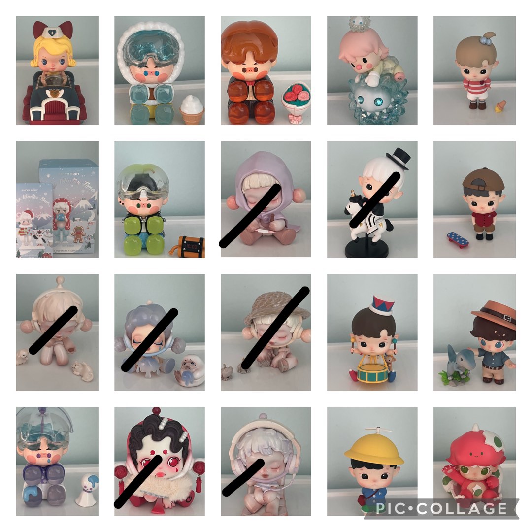 popmart skull panda hirono pino jelly hacipupu dimoo, Hobbies & Toys