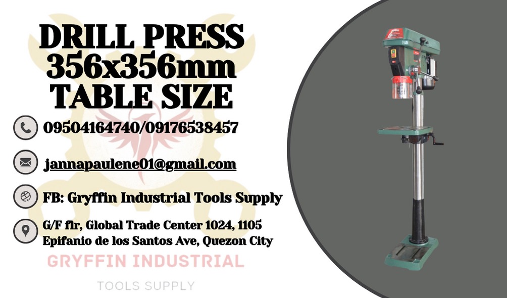"POWERCRAFT" DRILL PRESS 356x356mm TABLE SIZE (PDP 1721), Commercial