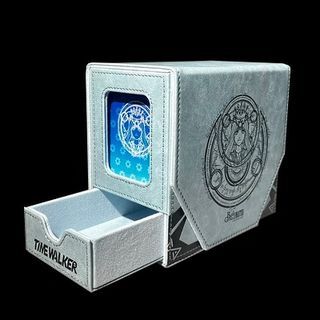 Preorder - 3rd Gen Grey Deck box with slots for magnet card holder for EDH MTG Flesh and Blood Pokémon Vanguard Digimon One Piece Dragonball Weiss Battle spirits Union Arena