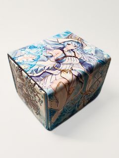 PU Water Enchantress of the Temple Anime Deckbox for Pokemon Yugioh Vanguard Battle Spirits MTG Weiss Duel Master Digimon Z/X Flesh and blood One Piece Union Arena UA