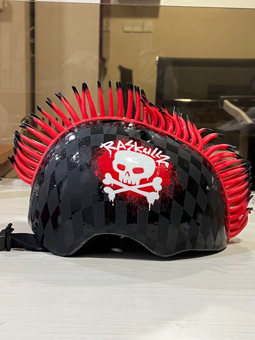 Raskullz T Rex Bonez Mohawk helmet Sports Equipment Sports
