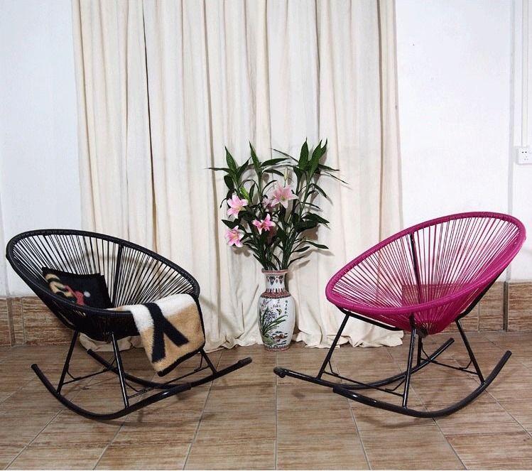 Pink outdoor rocking clearance chair