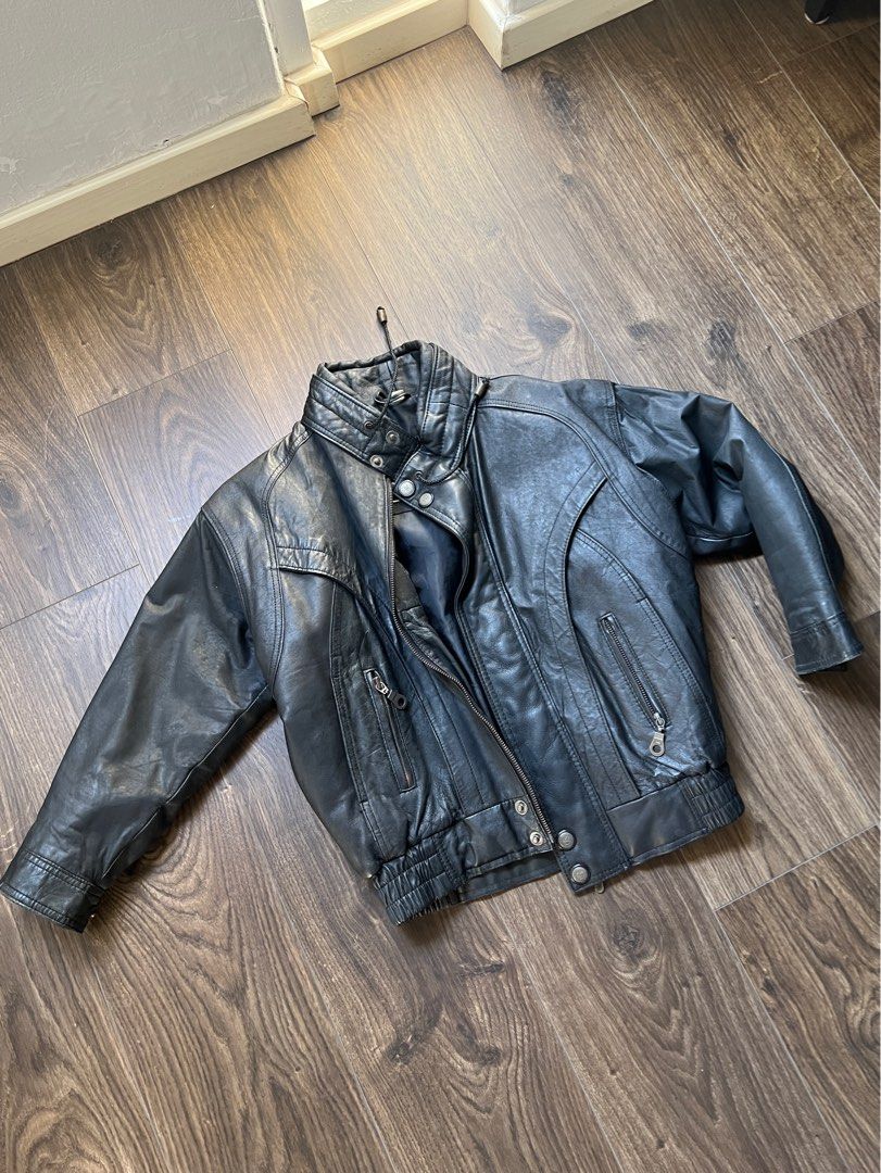 REAL leather jacket vintage, Women's Fashion, Coats, Jackets and