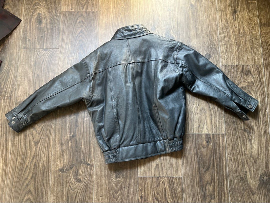 REAL leather jacket vintage, Women's Fashion, Coats, Jackets and