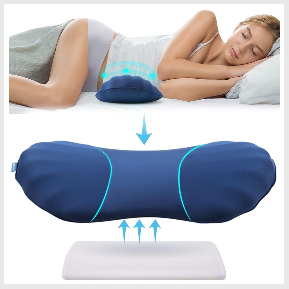 1pc Sleeping Lumbar Support Cushion Pregnant Women Bed Waist
