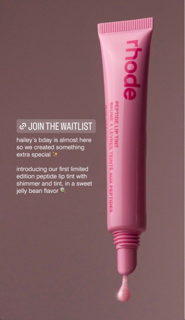 新品〉RHODE リップティント jelly bean リップグロス rhode, Jelly