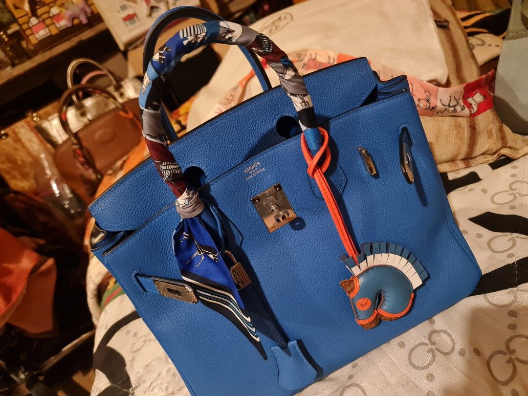 Royal Blue Birkin in 30