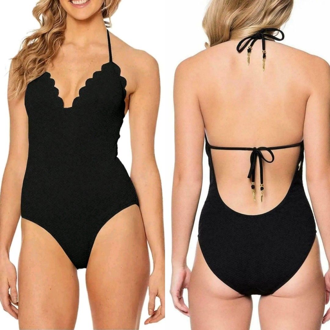 Jessica simpson on sale scalloped swimsuit