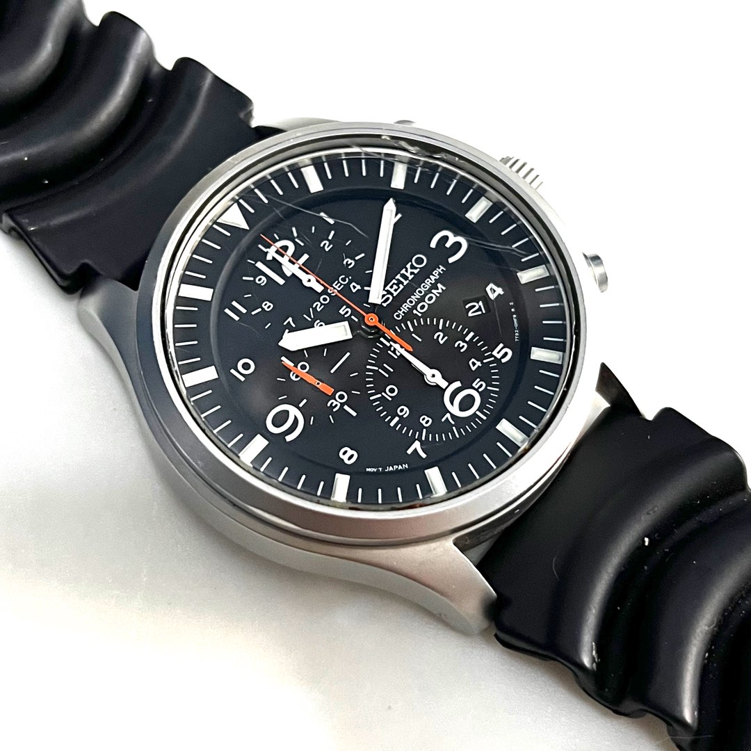 SEIKO 7T92 0JS0 SNDA67 43.2 case size Military Pilot