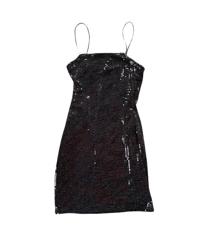 Topshop black sequin on sale dress