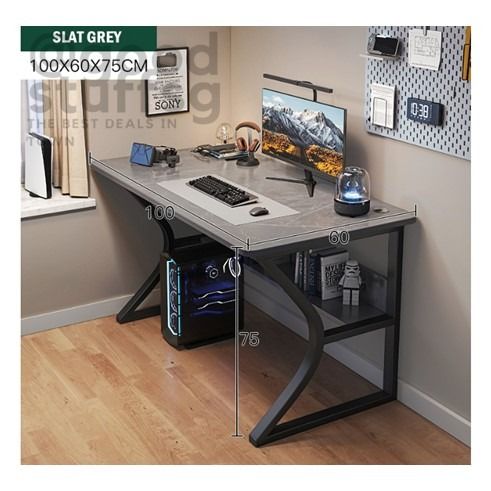 Steel computer table design store