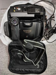 Sharp 8 viewcam VL-E28 video camera 手提攝錄機及相機袋日本製造古董收藏品