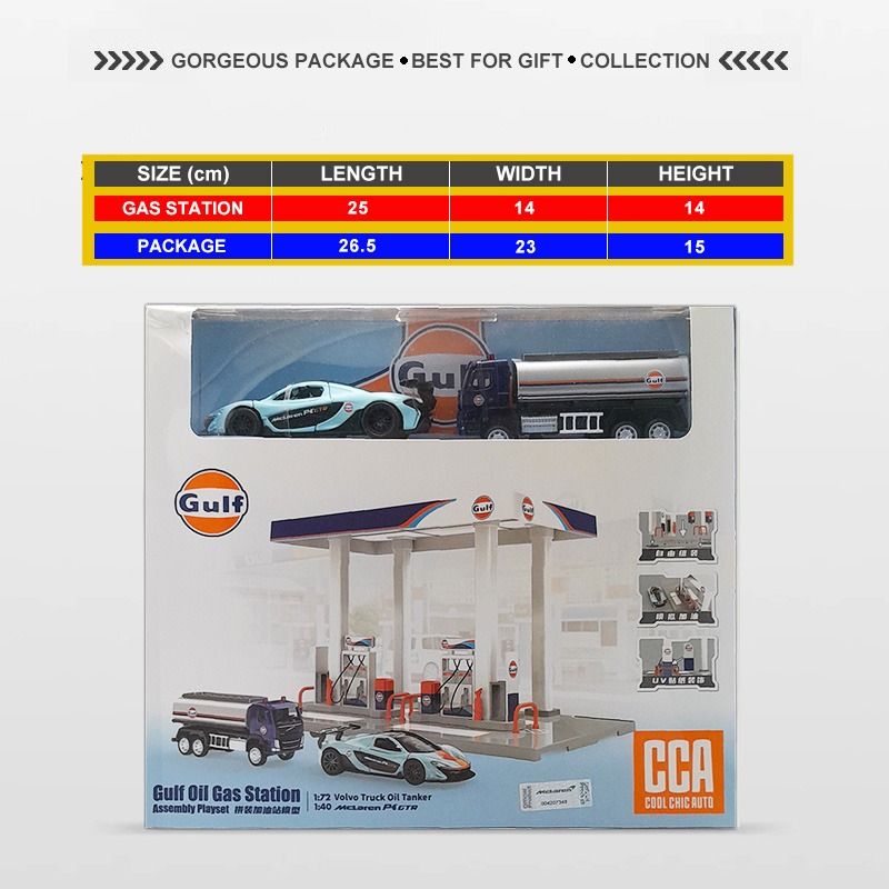 [SHELL Collection Series ] Gulf Oil Gas Station Self Assembly Kit ...