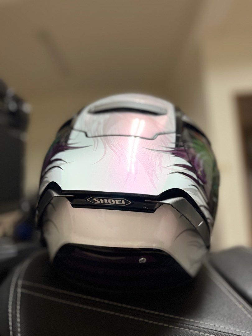 SHOEI X-14 KUJAKU TC-10 孔雀彩繪亮光變色彩繪, 機車, 重機在旋轉拍賣