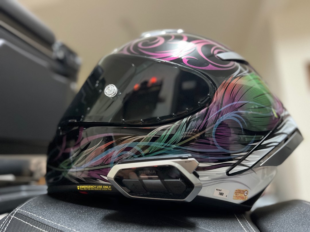 SHOEI X-14 KUJAKU TC-10 孔雀彩繪亮光變色彩繪, 機車, 重機在旋轉拍賣