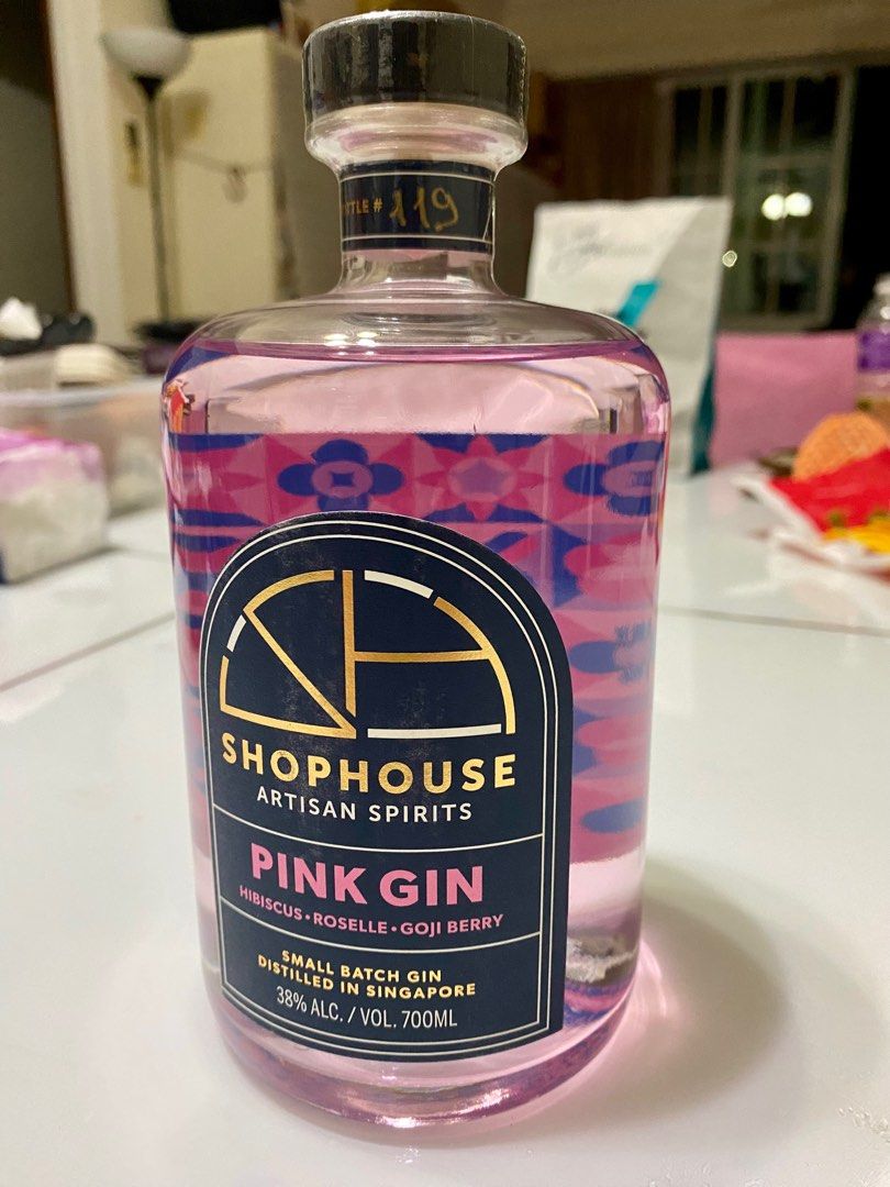 Shophouse Pink Gin, Food & Drinks, Alcoholic Beverages on Carousell