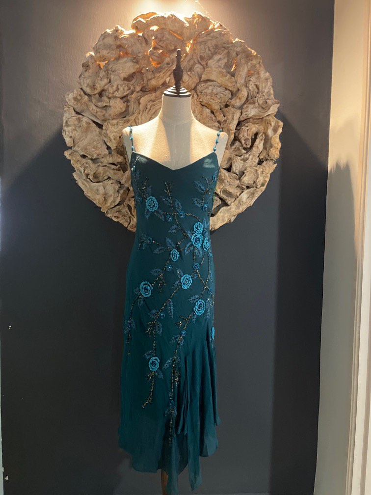 Vintage beaded cocktail dress hotsell
