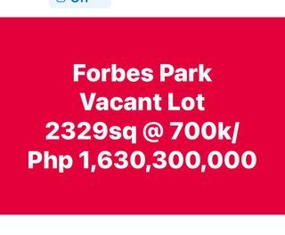 South Forbes Park vacant lot 2329sq