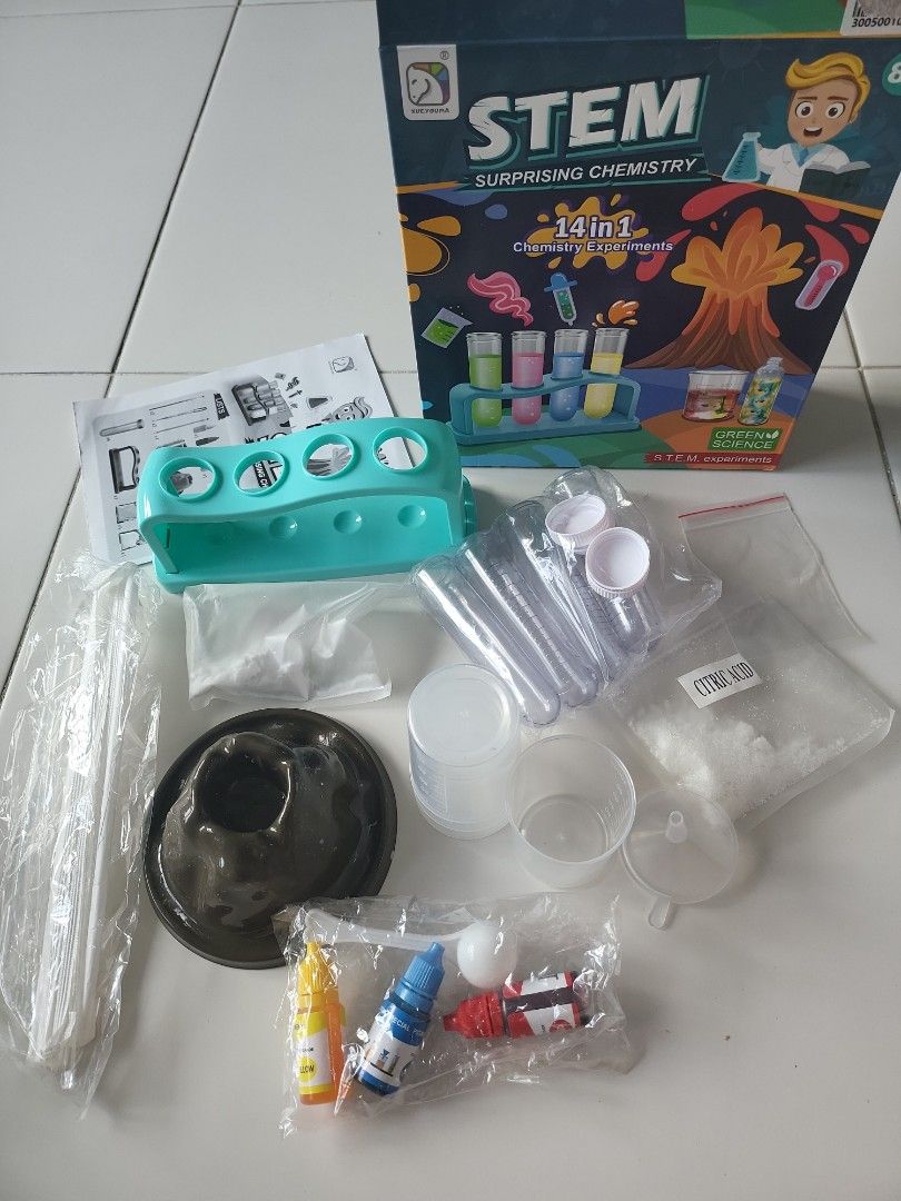 STEM Surprising Chemistry Experiments 14in1, Hobbies & Toys, Toys ...