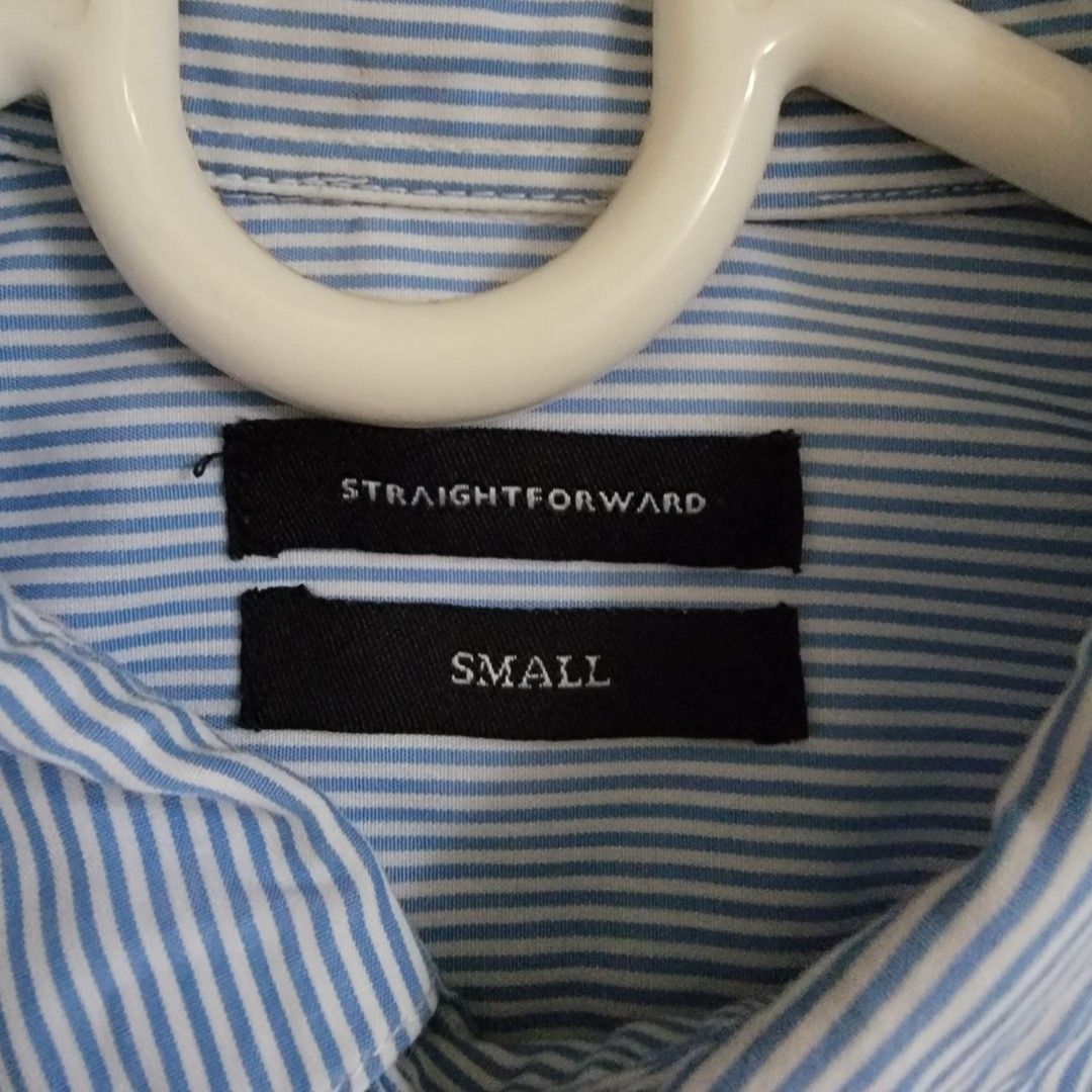 Straightforward long-sleeve shirt (Size: Small) (Category: Formal Shirts) located in Manila. Submitted by kvlwrites (Listing ID 1265771215, Image 2). Description: Long-sleeve shirt • Brand: Straightforward • Size: Small • Color: blue stripes • Selling for: ₱300 • RFS: Doesn't fit me anymore • Mode of Payment: GCash Delivery Options • Grab/Lalamove - within Metro Manila • LBC/Gogo Xpress - outside Metro Manila.