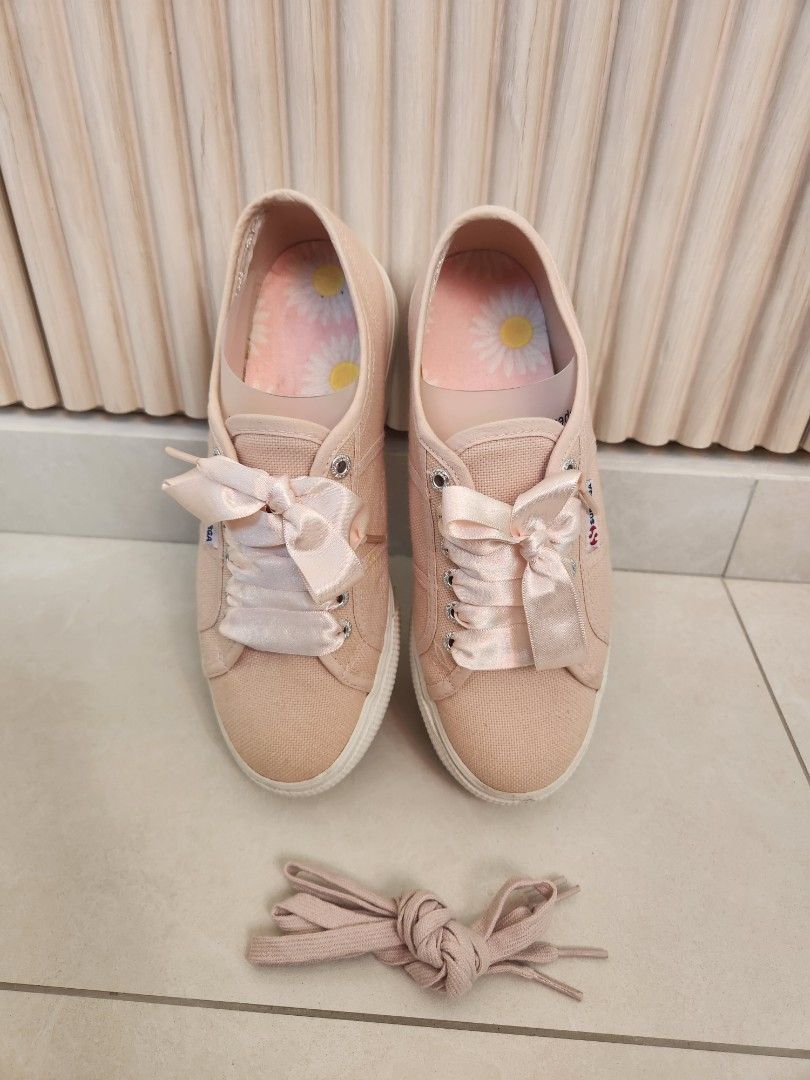 Superga flatforms pink on sale