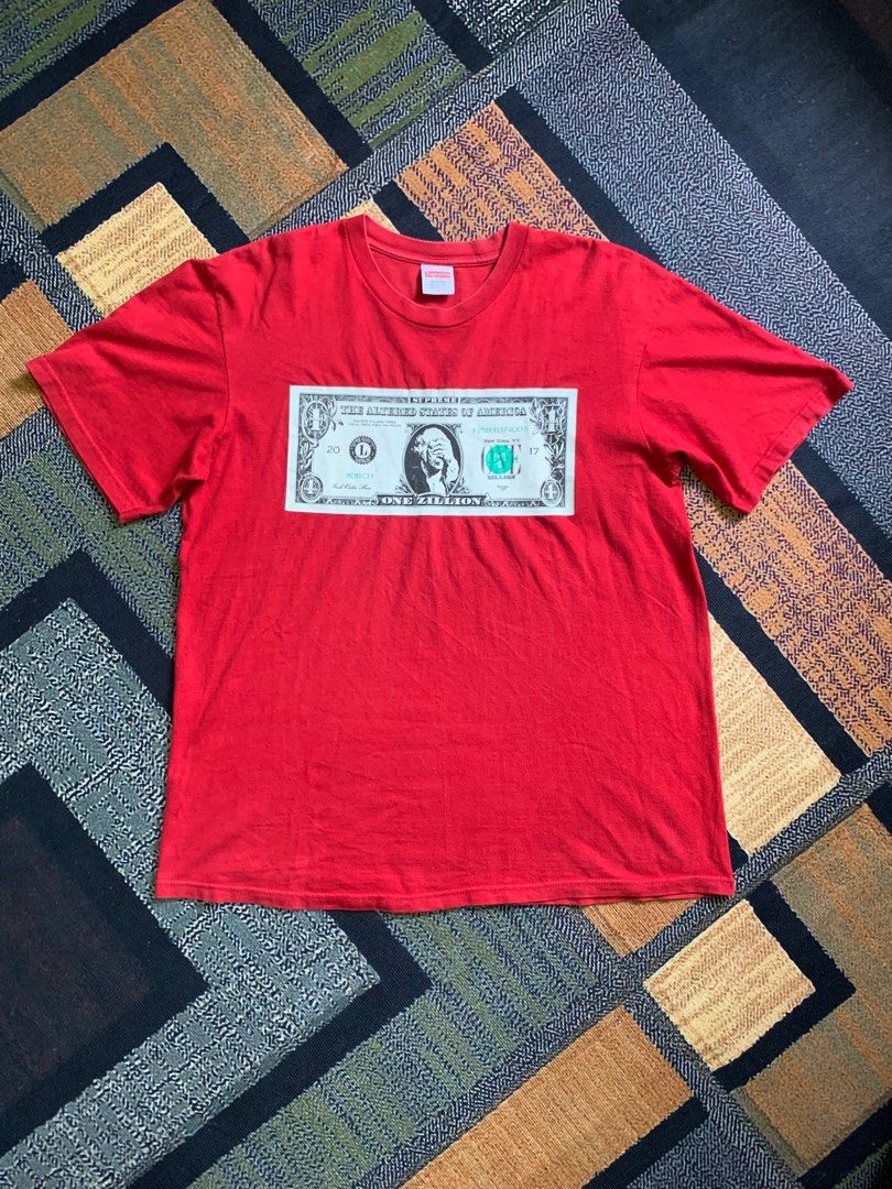 Supreme dollar tee red store