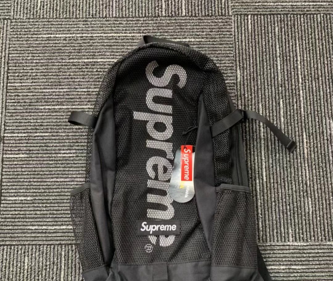 Supreme ss20 week 1 backpack3m 反光Logo 徽標大容量男女同款, 男裝