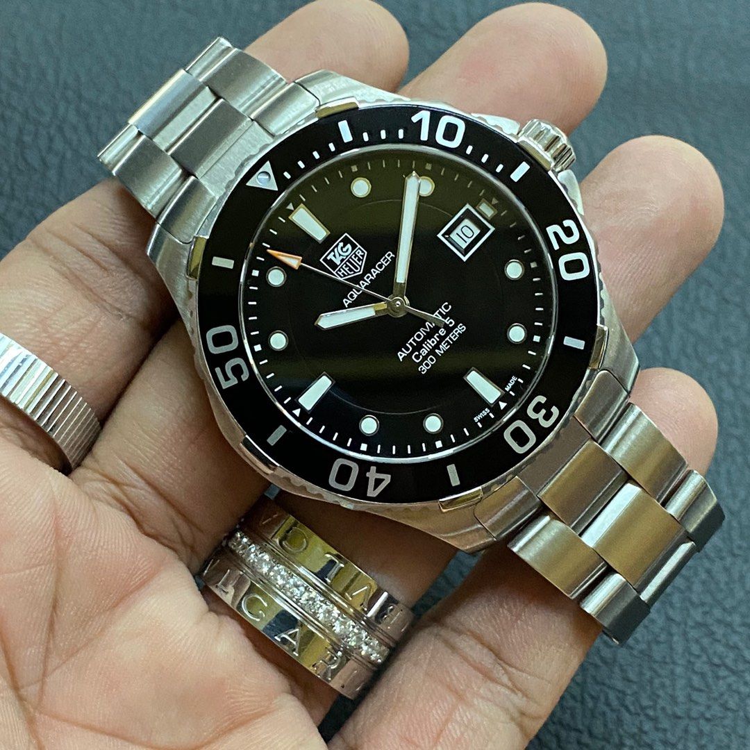 Tag heuer aquaracer diver black dial original