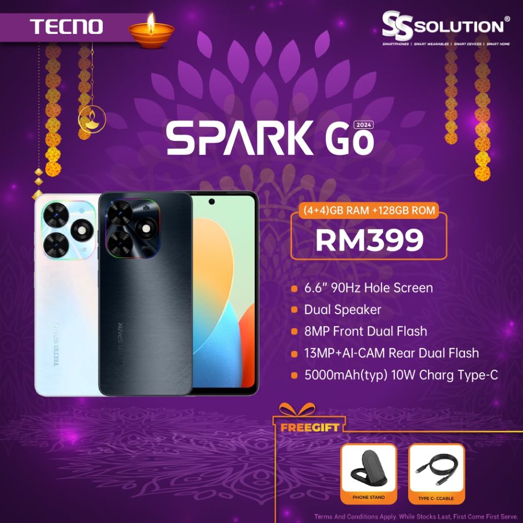 Buy Tecno Spark GO 2024 128 GB 4 GB RAM Black, Mobile Phone at