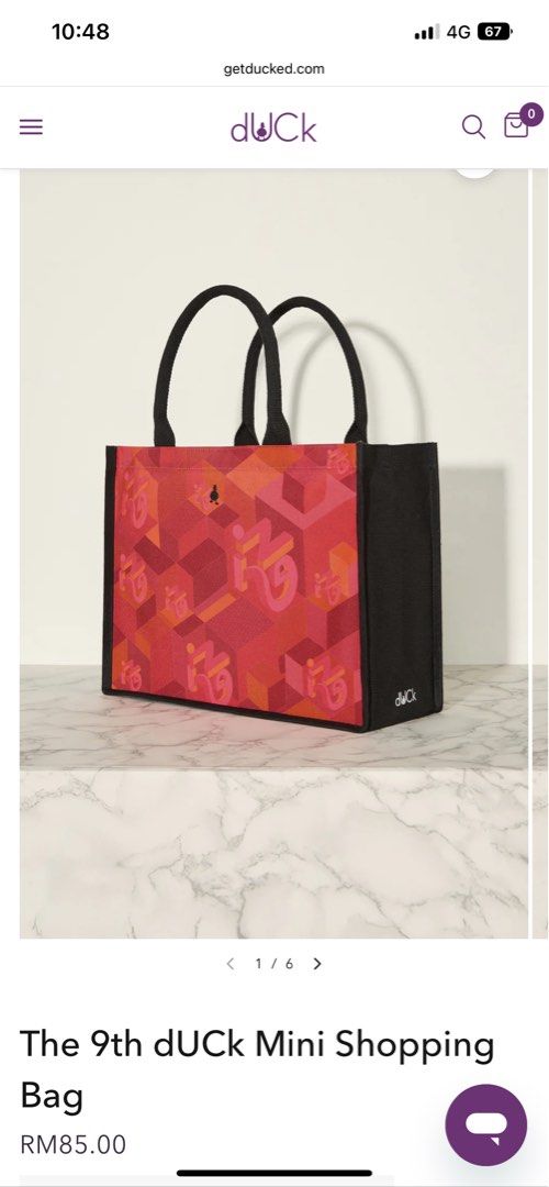 The 9th Duck Mini Shopping bag, Women's Fashion, Bags & Wallets, Tote