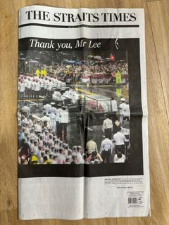 The Straits Times Mr Lee Kuan Yew
