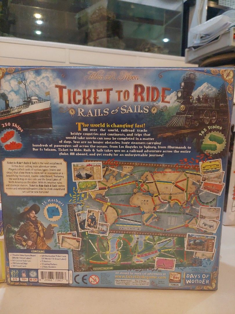 Days of Wonder,Ticket to Ride Amsterdam Board Game, Family Board Game, Board Game for Adults and Family, Train Game, Ages 8+, For 2 to 4 Players - versione olandese