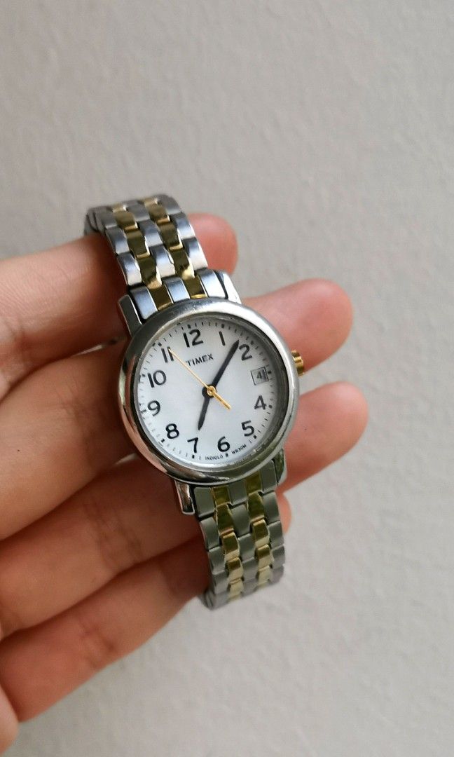 Timex Indiglo Ladies 2 tone watch