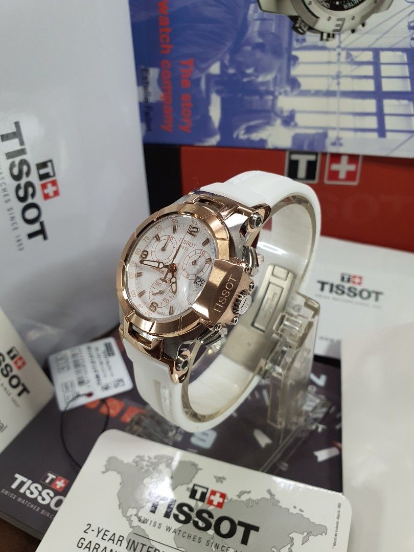 Tissot t race clearance white rose gold