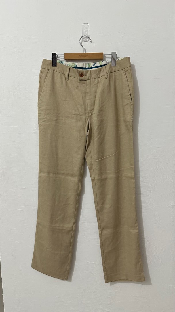 Tommy bahamas linen/polyester pants, Men's Fashion, Bottoms, Trousers ...