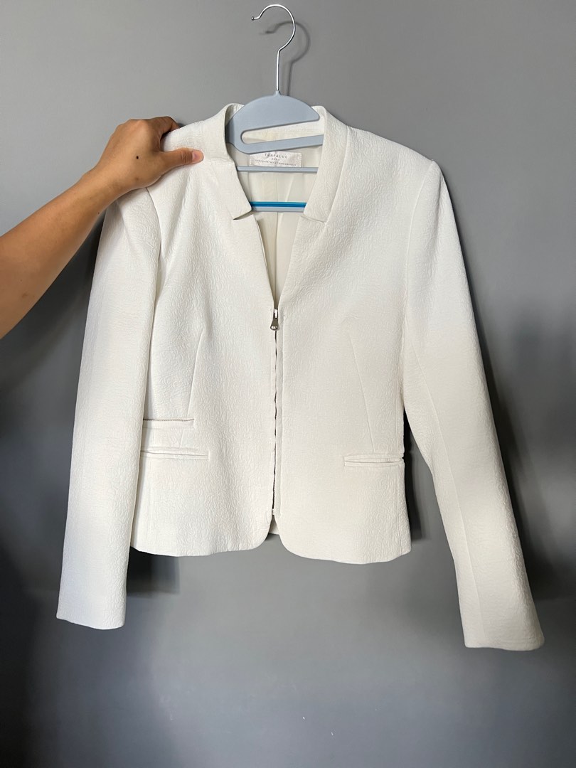 White jacket hotsell zara