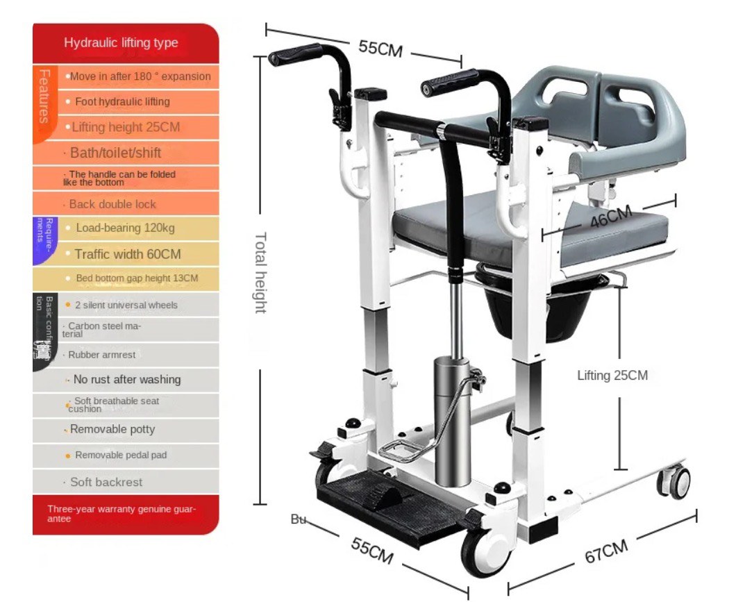 Transfer chair for elderly, Serba Serbi, Others di Carousell