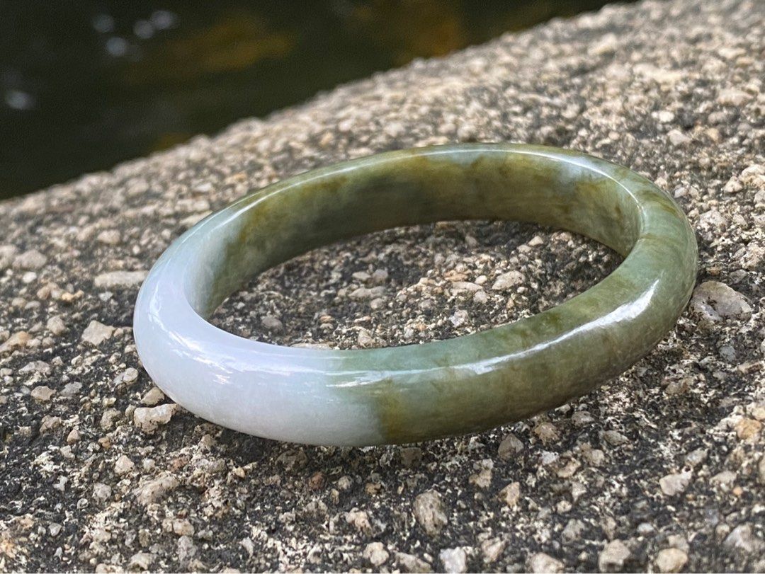 Untreated shop jade bangle