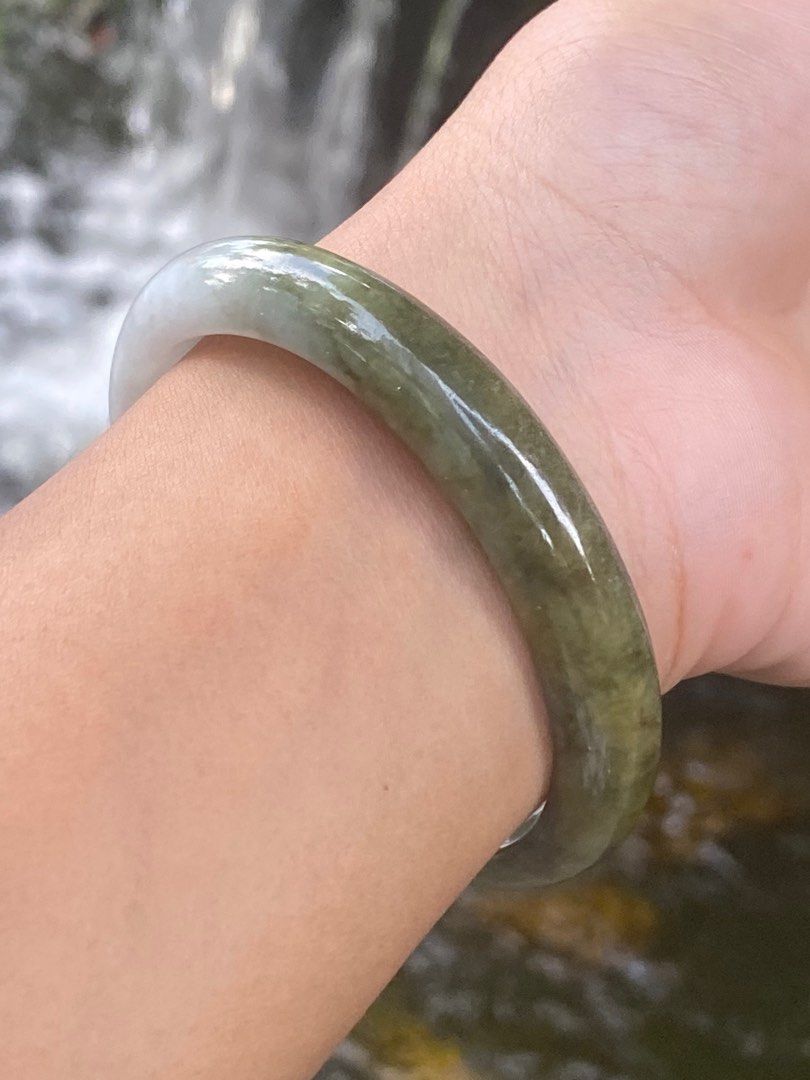 Untreated jade bangle hot sale