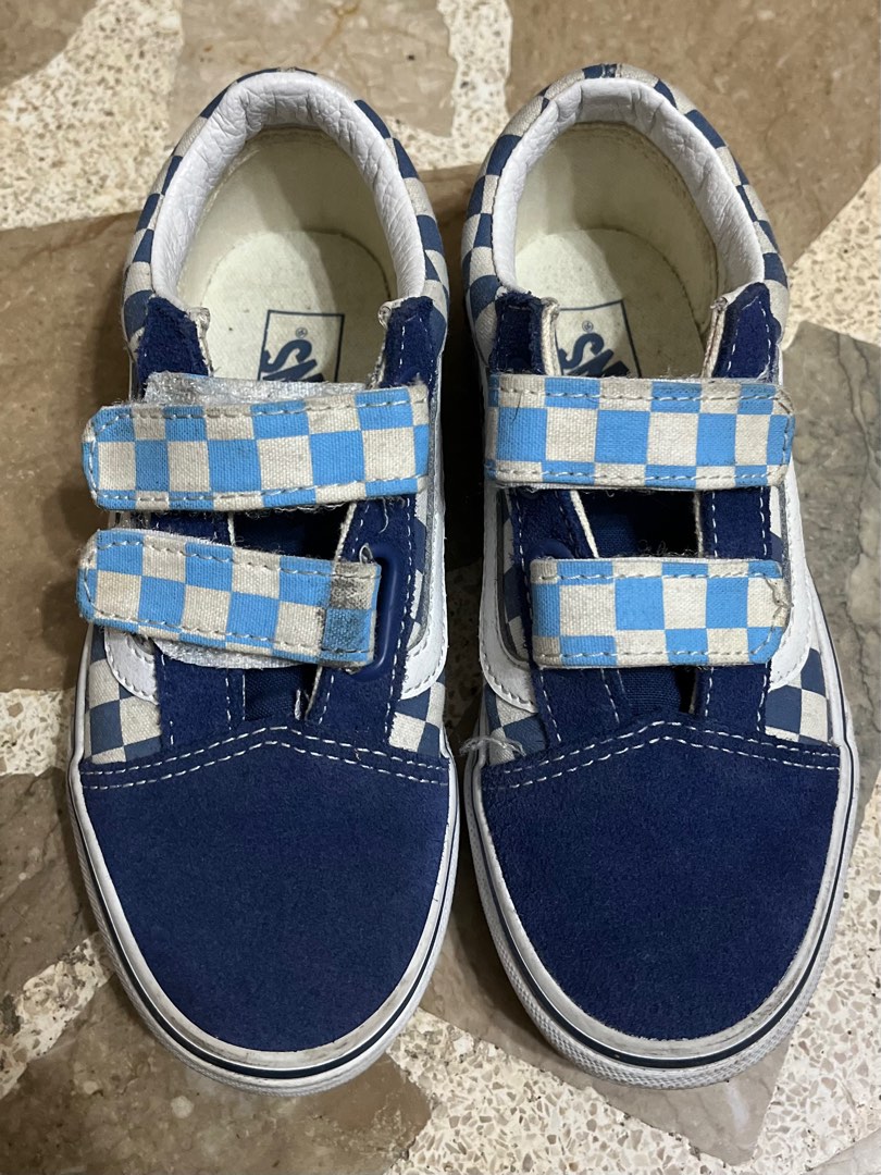 Kids checkerboard old hot sale skool v