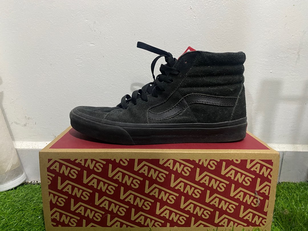 Vans Sk8 High All Black Men s Fashion Footwear Sneakers on