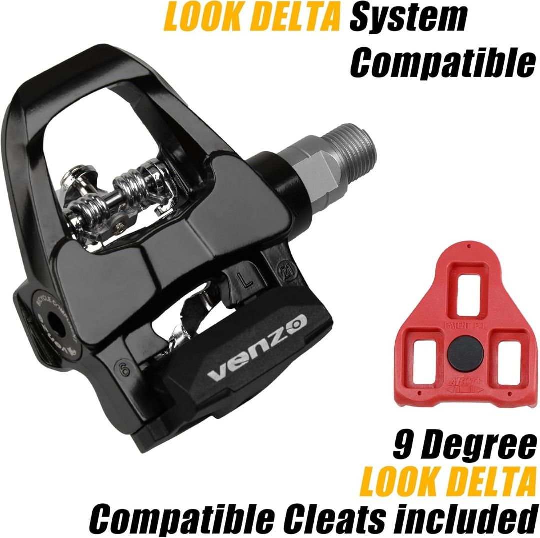 Venzo Sealed Fitness Exercise Spin Bike CNC Pedals Compatible with