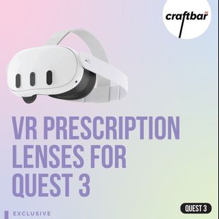 VR Prescription Lenses for Meta Quest 3 by craftbar PH