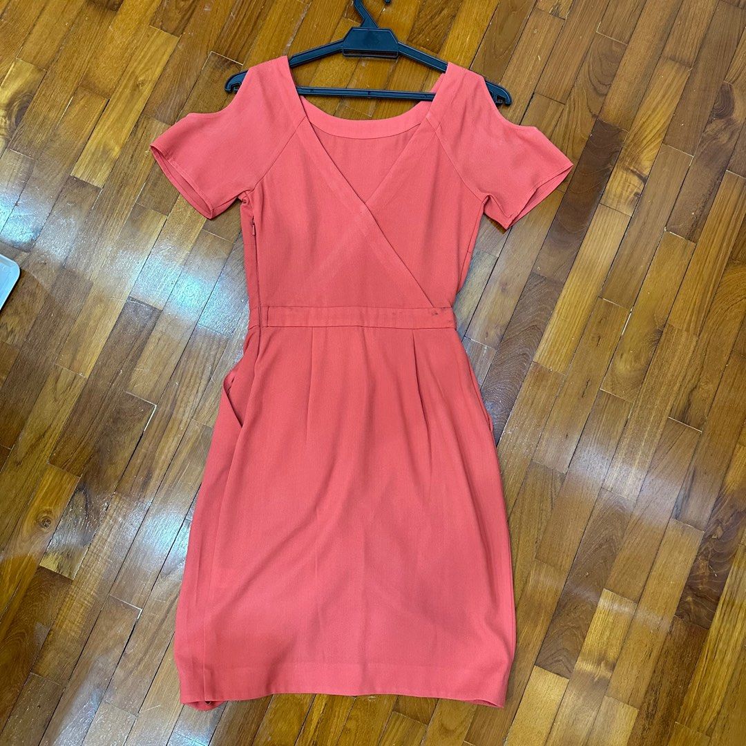 Warehouse Orange Dress