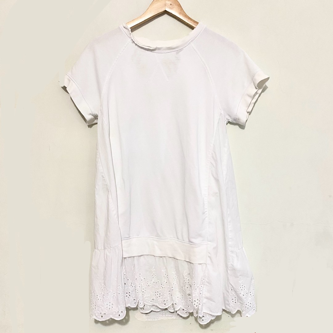 La Strada Lace Shirt Dress in White